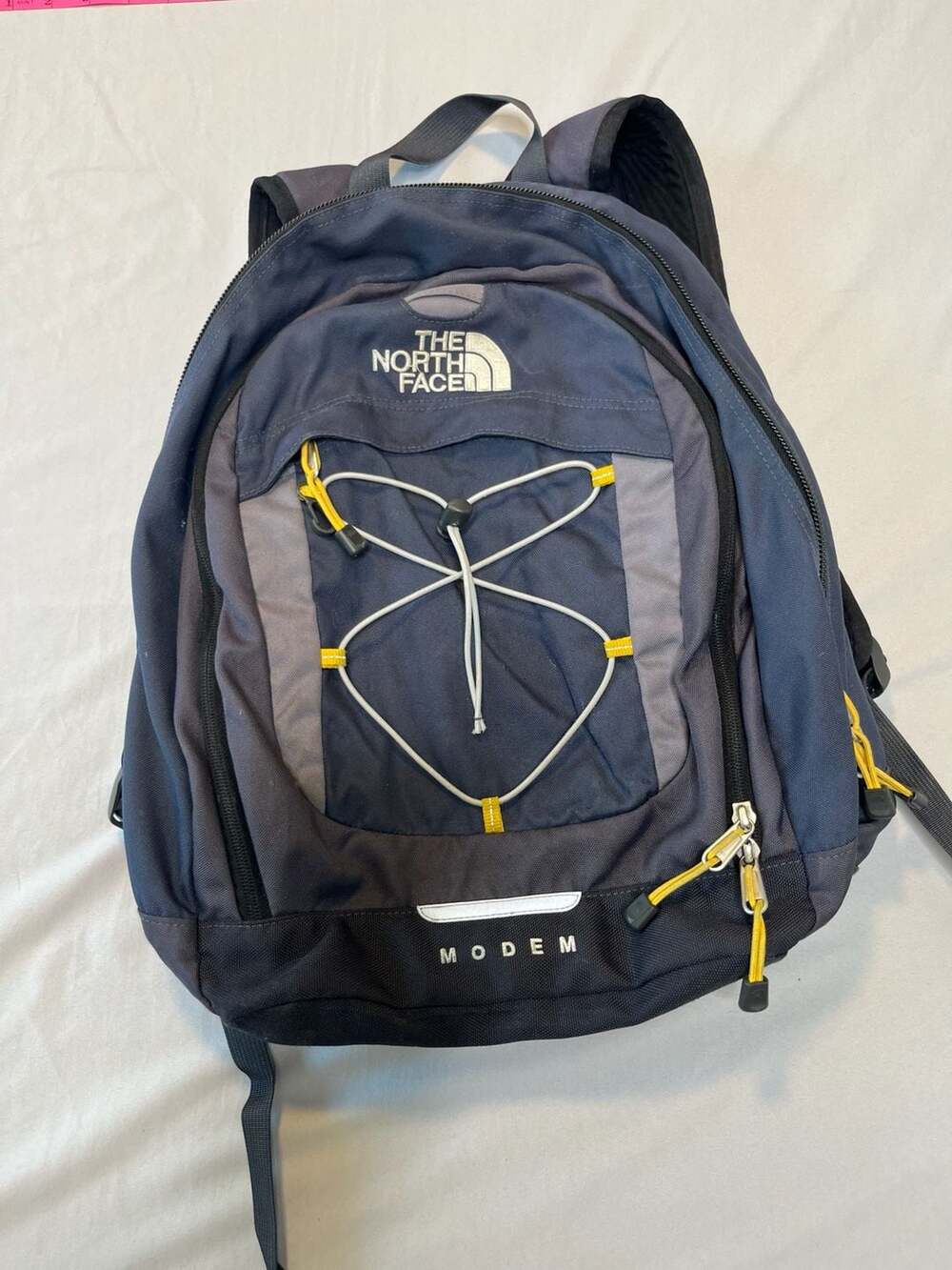 The North Face Modem Backpack Blue Gray Yellow